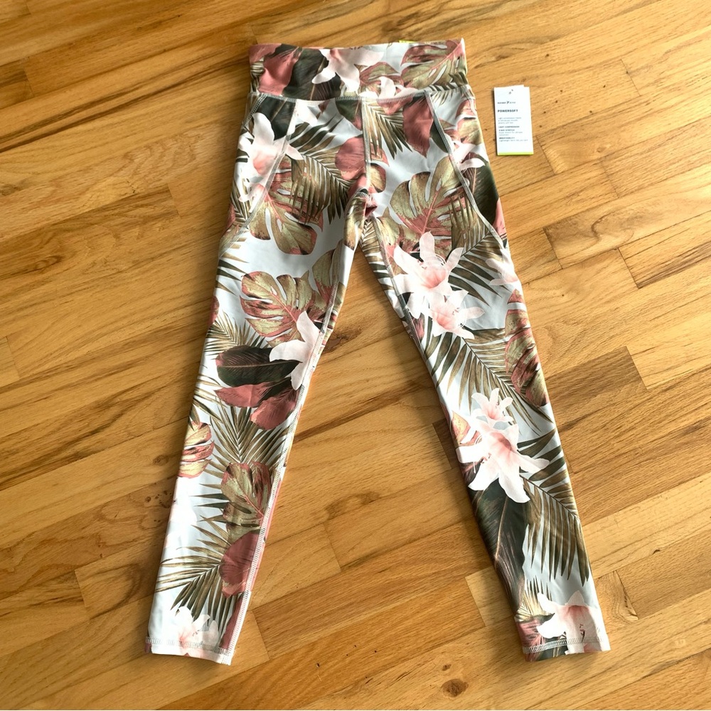NWT Girl’s Old Navy Active Botanical High Rise Elevate Leggings M 8